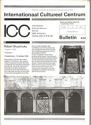 Image du vendeur pour ICC / Internationaal Cultureel Centrum - Tweemaandelijks Tijdschrift - September 1979 mis en vente par The land of Nod - art & books