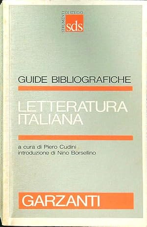 Bild des Verkufers fr Letteratura italiana zum Verkauf von Librodifaccia