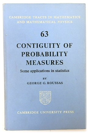 Bild des Verkufers fr Contiguity of Probablility Measures: Some Applications in Statistics zum Verkauf von PsychoBabel & Skoob Books