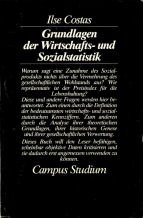 Grundlagen der Wirtschafts- und Sozialstatistik. Campus-Studium ; Bd. 561
