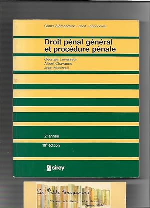 Image du vendeur pour Droit pnal gnral et procdure pnale mis en vente par La Petite Bouquinerie