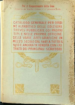 Bild des Verkufers fr Catalogo generale per ordine alfabetico delle edizioni Treves zum Verkauf von Librodifaccia