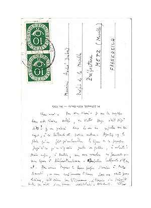 Pierre BOULEZ / Carte autographe signée / Victor Hugo