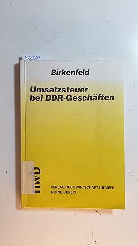 Seller image for Umsatzsteuer bei DDR-Geschften for sale by Gebrauchtbcherlogistik  H.J. Lauterbach