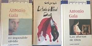 Imagen del vendedor de LAS AFUERAS DE DIOS. EL IMPOSIBLE OLVIDO. LA FAMILIA PASCUAL DUARTE. 3 LIBROS POR 5 EUROS. a la venta por Libreria Lopez de Araujo