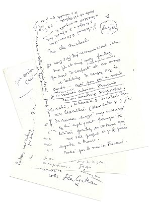 Jean COCTEAU / Lettre autographe signée / Art / Mallarmé / Poésie / Oxford / Nietzsche