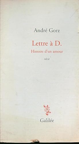 Image du vendeur pour Lettre a' D. Histoire d'un amour mis en vente par Librodifaccia