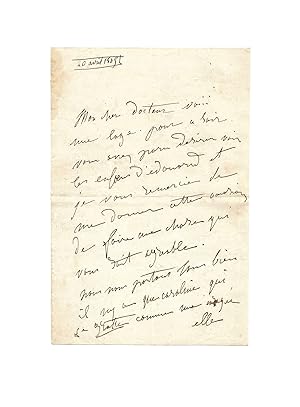 Marie DORVAL / Lettre autographe signée / Comédie Française
