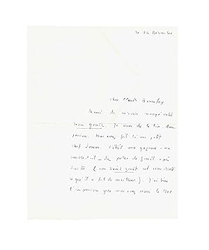 Michel FOUCAULT / Lettre autographe signée / Jean Genet / Jean-Paul Sartre