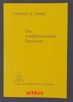 Imagen del vendedor de Das wohlfahrtsstaatliche Paradoxon : Armutsbekmpfung in d. USA u. in sterreich. von. Mit e. Vorw. von Franz Pavelka a la venta por art4us - Antiquariat