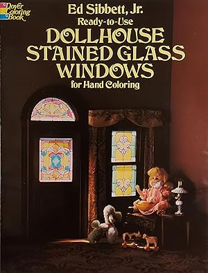 Ready-to-Use Dollhouse Stained Glass Windows for Hand Coloring