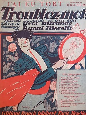 Bild des Verkufers fr MORETTI Raoul J'ai eu tort Chant Piano 1924 zum Verkauf von partitions-anciennes