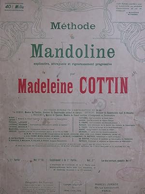 COTTIN Madeleine Méthode de Mandoline ca1905