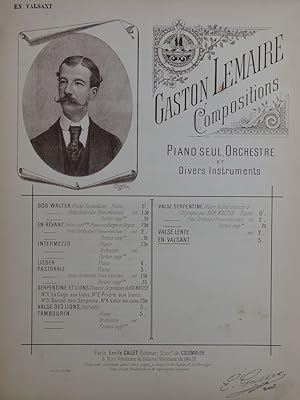 Imagen del vendedor de LEMAIRE Gaston En Valsant Piano a la venta por partitions-anciennes