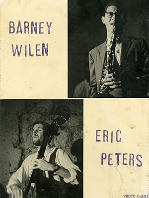 "Barney WILEN & Eric PETERS au CHAT QUI PÊCHE" Photo originale argentique d'époque cartonnée par ...