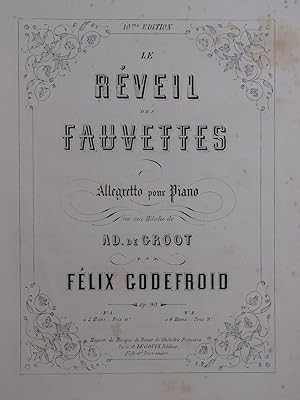 Seller image for GODEFROID Flix Le Rveil des Fauvettes Allegretto Piano ca1860 for sale by partitions-anciennes