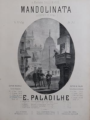 Seller image for PALADILHE E. Mandolinata Chant Piano ca1870 for sale by partitions-anciennes