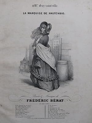 BÉRAT Frédéric La Marquise de Hautenbas Chant Piano ca1840