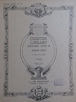 Immagine del venditore per Educational Series of Russian Music Book No 1 Piano 1917 venduto da partitions-anciennes