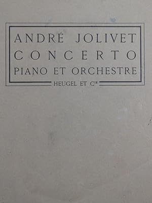 JOLIVET André Concerto 2 Pianos 4 mains 1951