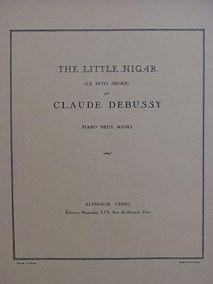 Seller image for DEBUSSY Claude The Little Nigar Le Petit Ngre Piano 1951 for sale by partitions-anciennes
