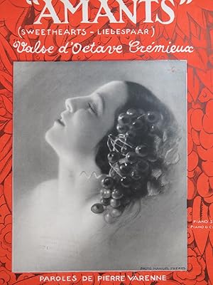 Seller image for CRMIEUX Octave Amants Valse Chant Piano 1924 for sale by partitions-anciennes