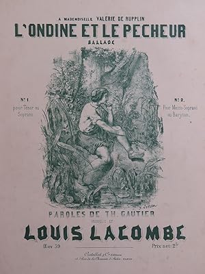 Image du vendeur pour LACOMBE Louis L'Ondine et le Pcheur Chant Piano ca1895 mis en vente par partitions-anciennes