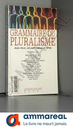 Seller image for Grammaire du pluralisme for sale by Ammareal