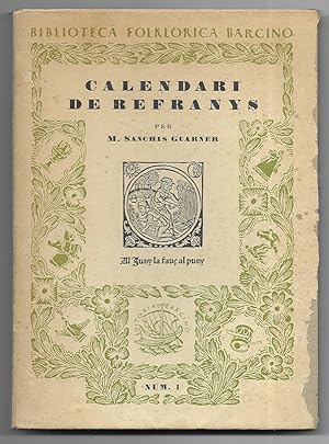 Calendari de Refranys Biblioteca Folklòrica Barcino. nº 1