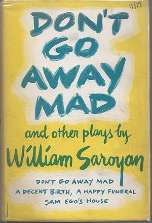 Don't Go Away Mad and Other Plays (Review Copy and copy of writer and critic Thomas Quinn Curtiss)