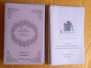 Librairie Michel Morisset, Canadiana (anciennement Librairie Jean Gagnon),10 catalogues