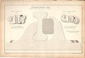 Bild des Verkufers fr ENGRAVING: "Standard English Chair: From Ransome & Mays Patter, Great Northern Railway" .from the Permanent Way and Coal-Burning Locomotive Boilers of European Railways zum Verkauf von Dorley House Books, Inc.