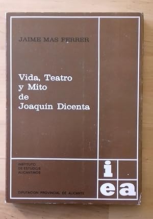 Immagine del venditore per VIDA, TEATRO Y MITO DE JOAQUN DICENTA venduto da Itziar Arranz Libros & Dribaslibros