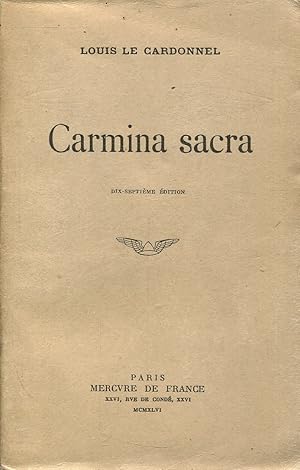 Seller image for Carmina Sacra for sale by Bloody Bulga