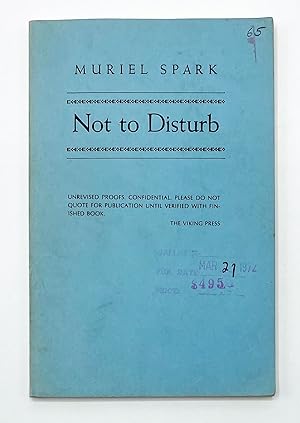 Seller image for NOT TO DISTURB for sale by Type Punch Matrix