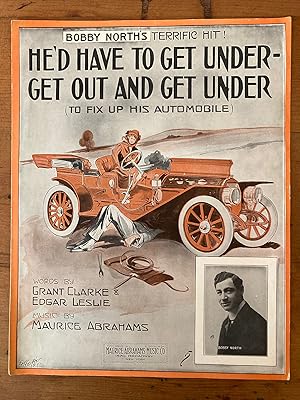 Seller image for HE'D HAVE TO GET UNDER--GET OUT AND GET UNDER (TO FIX UP HIS AUTOMOBILE) for sale by Jim Hodgson Books