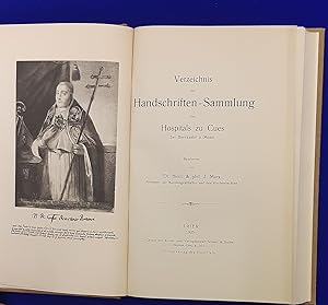 Verzeichnis der Handschriften-Sammlung des Hospitals zu Cues bei Bernkastel a./Mosel.