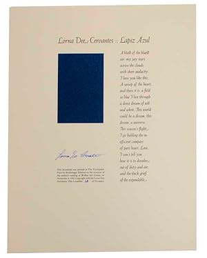Lapiz Azul (Signed Broadside)