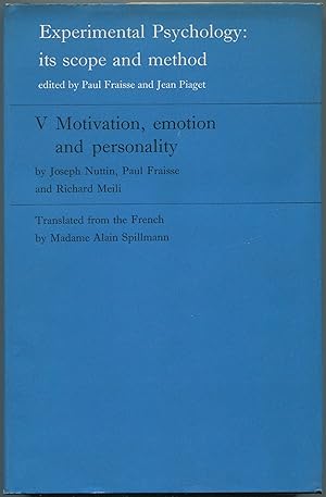 Image du vendeur pour Experimental Psychology: Its Scope and Method. Volume V: Motivation, Emotion, and Personality mis en vente par Between the Covers-Rare Books, Inc. ABAA