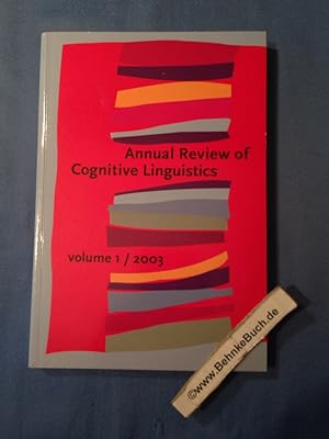 Immagine del venditore per Annual Review of Cognitive Linguistics, Volume 1. venduto da Antiquariat BehnkeBuch