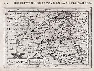Image du vendeur pour Sabaudia" - Savoie Savoia Savoyen Savoy map Karte carte mis en vente par Antiquariat Steffen Vlkel GmbH