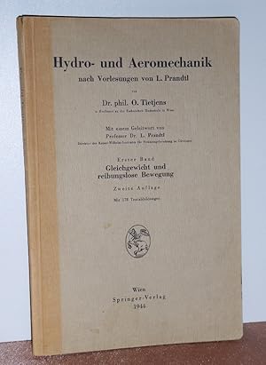 Bild des Verkufers fr Hydro- und Aeromechanik. Band 1: Gleichgewicht und reibungslose Bewegung. zum Verkauf von Antiquariat Ballmert