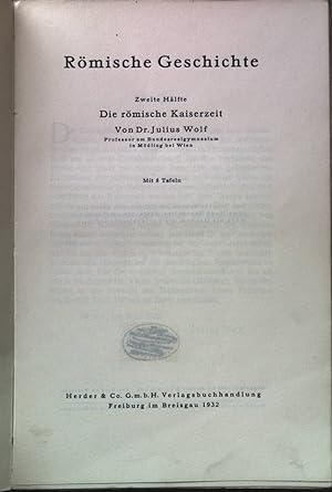 Seller image for Rmische Geschichte: 2. Hlfte; Die rmische Kaiserzeit for sale by books4less (Versandantiquariat Petra Gros GmbH & Co. KG)