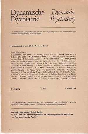 Seller image for Dynamische Psychiatrie / Dynamic Psychiatry, 3. Jg., 1. Heft, 1. Quartal 1970. for sale by Fundus-Online GbR Borkert Schwarz Zerfa
