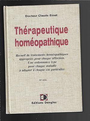 Therapeutique homeopathique
