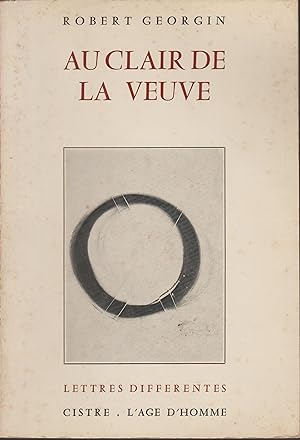 Image du vendeur pour AU CLAIR DE LA VEUVE mis en vente par Librairie l'Aspidistra