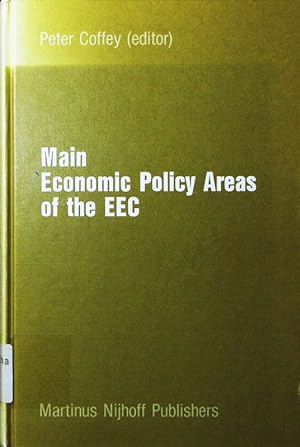 Image du vendeur pour Main economic policy areas of the EEC. mis en vente par Antiquariat Bookfarm