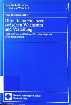 Seller image for ffentliche Finanzen zwischen Wachstum und Verteilung. for sale by Antiquariat Bookfarm