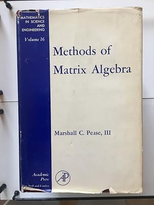 Seller image for Methods of Matrix Algebra for sale by Libreria Anticuaria Camino de Santiago