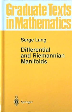 Immagine del venditore per Differential and Riemannian Manifolds venduto da Miliardi di Parole